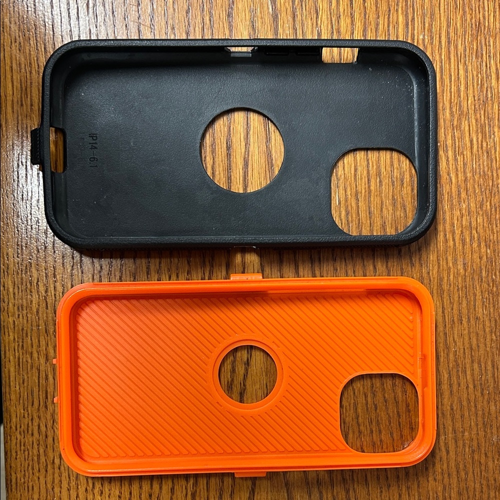 IPhone 14 Orange and Black Phone Case